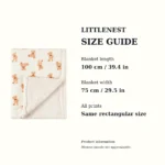 LittleNest baby fleece blanket size and fit guide
