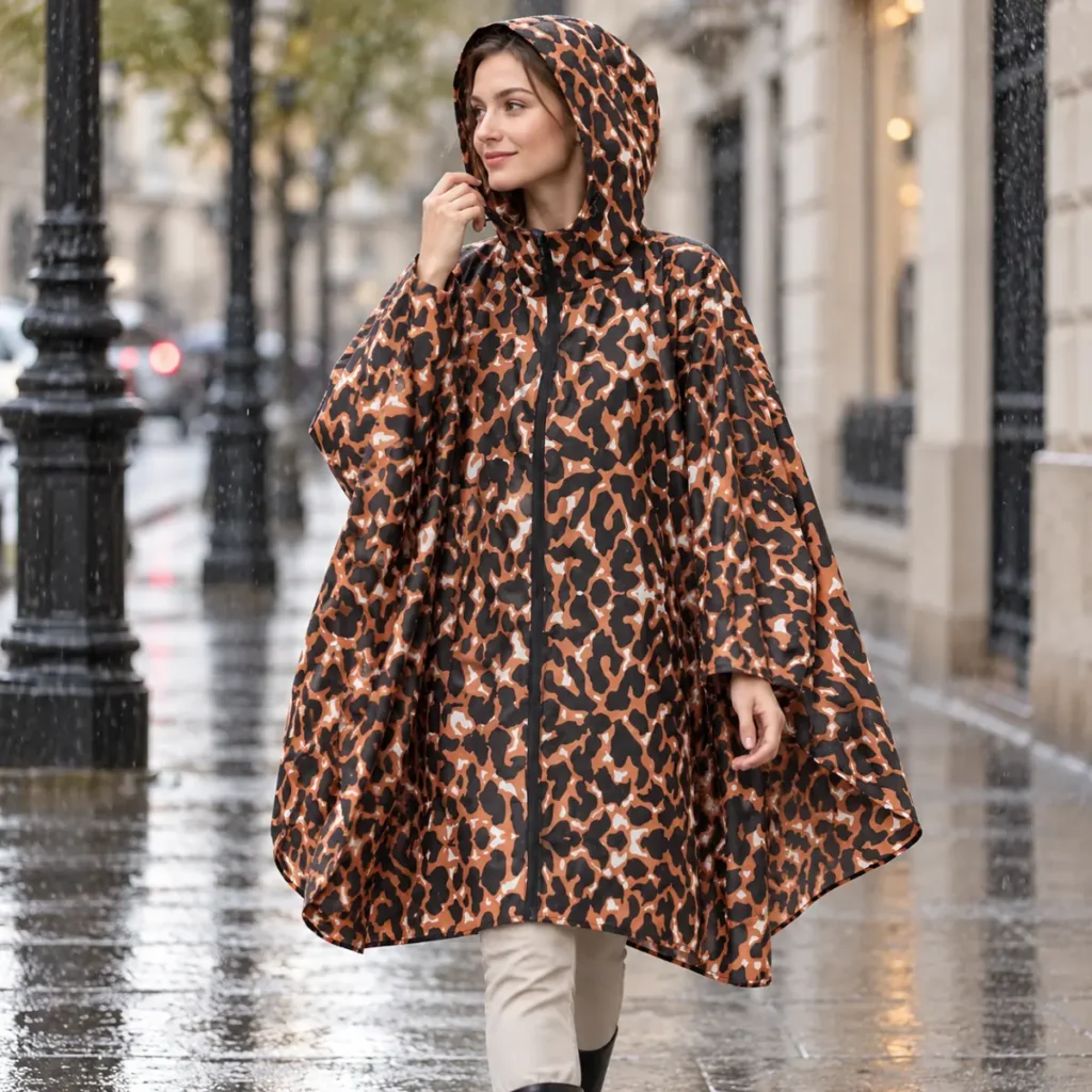 poncho women wild leopard lifestyle