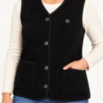 StyleHeat heated vest in black — detail
