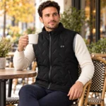 UrbanHeat heated vest in black — cafe